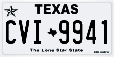 TX license plate CVI9941