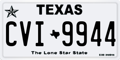 TX license plate CVI9944