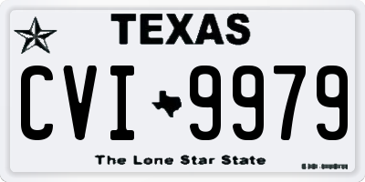 TX license plate CVI9979