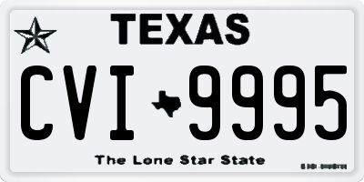 TX license plate CVI9995