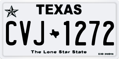 TX license plate CVJ1272