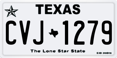 TX license plate CVJ1279
