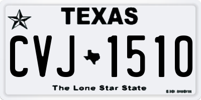TX license plate CVJ1510