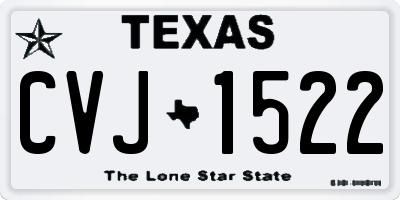 TX license plate CVJ1522