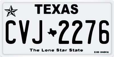 TX license plate CVJ2276