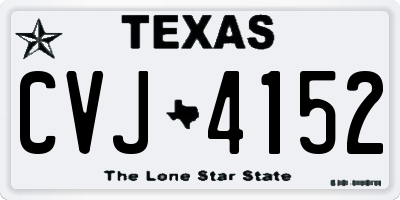 TX license plate CVJ4152