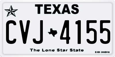 TX license plate CVJ4155