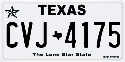 TX license plate CVJ4175
