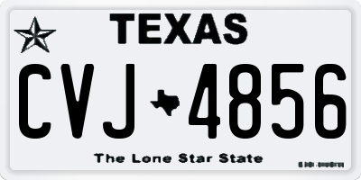 TX license plate CVJ4856