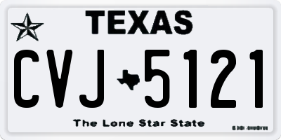 TX license plate CVJ5121