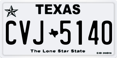 TX license plate CVJ5140