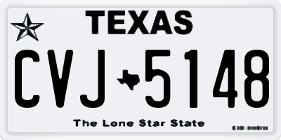 TX license plate CVJ5148