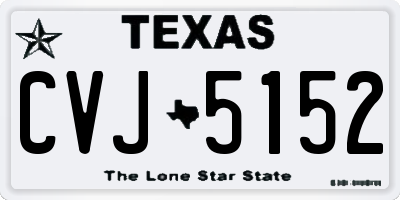 TX license plate CVJ5152