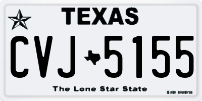 TX license plate CVJ5155