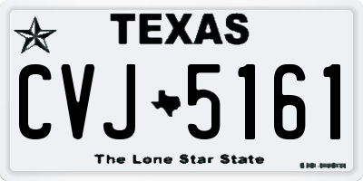 TX license plate CVJ5161