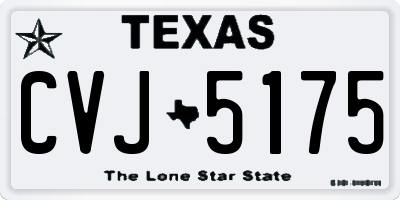 TX license plate CVJ5175