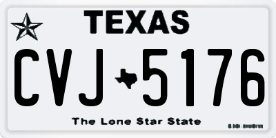 TX license plate CVJ5176