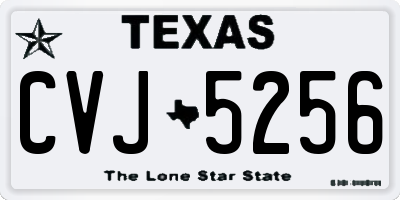 TX license plate CVJ5256