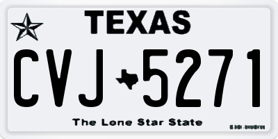 TX license plate CVJ5271