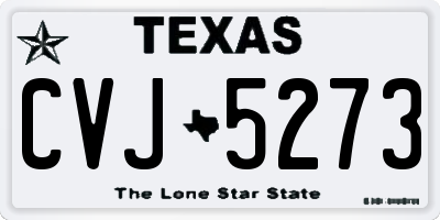 TX license plate CVJ5273