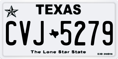 TX license plate CVJ5279