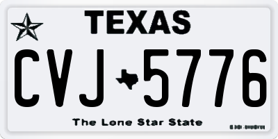 TX license plate CVJ5776