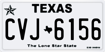TX license plate CVJ6156
