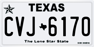 TX license plate CVJ6170