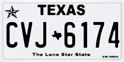 TX license plate CVJ6174