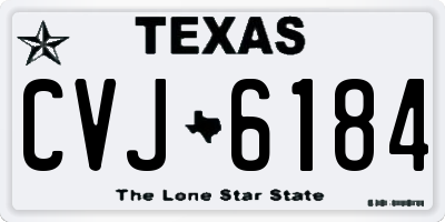 TX license plate CVJ6184