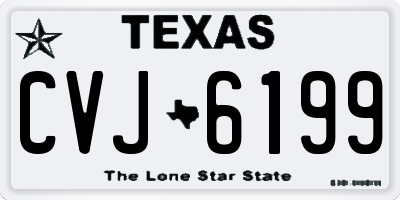 TX license plate CVJ6199