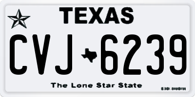 TX license plate CVJ6239