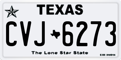 TX license plate CVJ6273