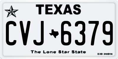 TX license plate CVJ6379