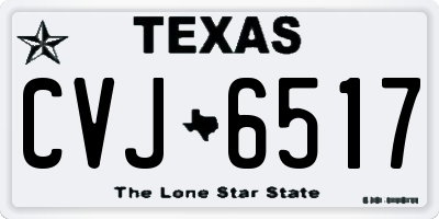 TX license plate CVJ6517