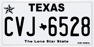 TX license plate CVJ6528