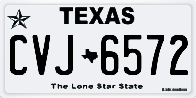 TX license plate CVJ6572