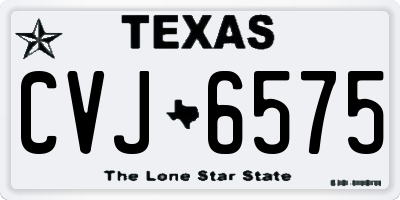 TX license plate CVJ6575