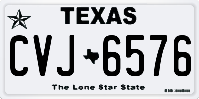 TX license plate CVJ6576