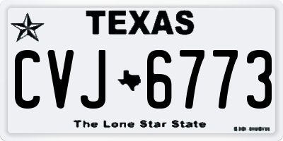 TX license plate CVJ6773