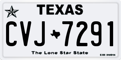TX license plate CVJ7291