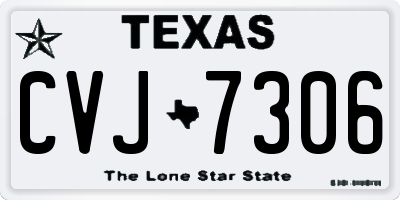 TX license plate CVJ7306