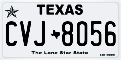 TX license plate CVJ8056