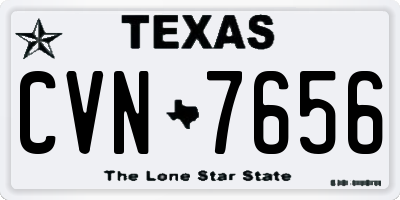 TX license plate CVN7656