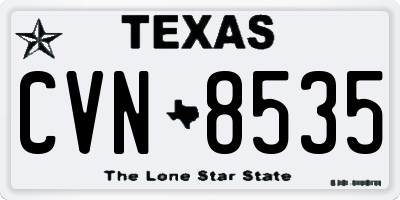 TX license plate CVN8535