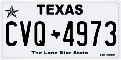 TX license plate CVQ4973