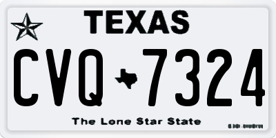 TX license plate CVQ7324