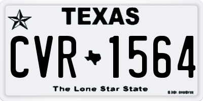 TX license plate CVR1564