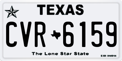 TX license plate CVR6159