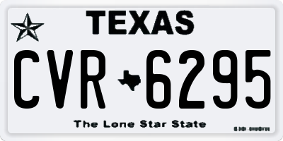 TX license plate CVR6295